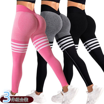 3 Heather Black Pink