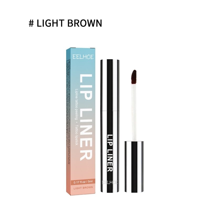 Stripping Lip Liner Outline Waterproof $23.07 Dana Fashion Color Classification: Light Brown makeup Product information: Product Name: stripping lip liner Key words: plump lip color Capacity: 5ml (light brown/dark brown/wine red) Ingredients: lanolin, pal