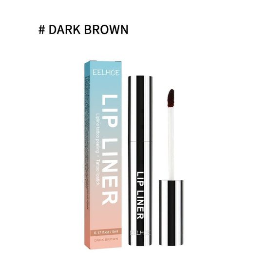 Stripping Lip Liner Outline Waterproof $23.65 Dana Fashion Color Classification: Dark Brown makeup Product information: Product Name: stripping lip liner Key words: plump lip color Capacity: 5ml (light brown/dark brown/wine red) Ingredients: lanolin, palm