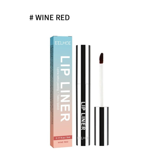 Stripping Lip Liner Outline Waterproof $21.73 Dana Fashion Color Classification: Wine Red makeup Product information: Product Name: stripping lip liner Key words: plump lip color Capacity: 5ml (light brown/dark brown/wine red) Ingredients: lanolin, palm w