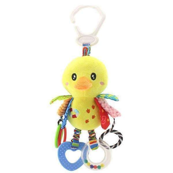 Stroller Hanging Toys $23.37 Dana Fashion Color: Duck Toys & Hobbies Material: Polyester Fibers Product Filling： PP Cotton Dimensions: Bird :20 x 27 x 8 cm Bunny :11 x 32 x 8 cm Duckling: 14 x 26 x 9 cm Butterfly :19 x 24 x 7 cm