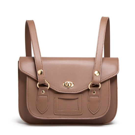 Student Korean Style College Style Cambridge Satchel Temperament $44.99 Dana Fashion Color: Black Women's Bags Product information: Lining texture: Polyester Applicable scenarios: Daily matching Color: Black, Brown Outer bag type: Sandwich pocket Hardness
