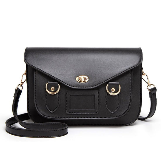 Student Korean Style College Style Cambridge Satchel Temperament $44.99 Dana Fashion Color: Black Women's Bags Product information: Lining texture: Polyester Applicable scenarios: Daily matching Color: Black, Brown Outer bag type: Sandwich pocket Hardness