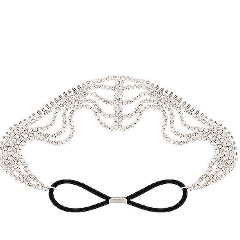 Style Princess Elastic Multi Layered Rhinestone Hair Band Headwear Holiday Gift Hair Accessories $19.00 Dana Fashion Color: Gold Women's Accessories Product information: Material: Crystal Types: hair bands and headbands Style: Women's Shape: Heart shaped