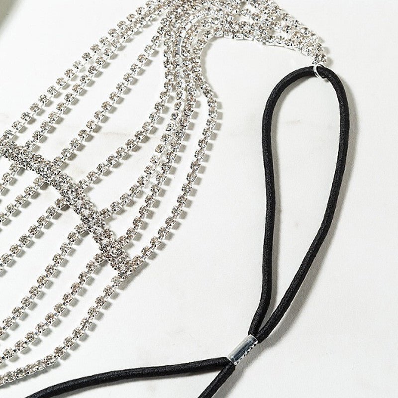 Style Princess Elastic Multi Layered Rhinestone Hair Band Headwear Holiday Gift Hair Accessories $19.00 Dana Fashion Color: Gold Women's Accessories Product information: Material: Crystal Types: hair bands and headbands Style: Women's Shape: Heart shaped