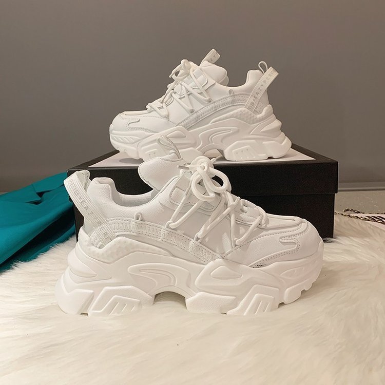 Stylish Height Increasing Trendy Sports Casual Shoes $60.50 Dana Fashion Color: Beige Size: 35 Women's shoes Product information: [Name]: women's fashion shoes [Color]: black/beige/khaki [Eye height]: about 5CM [Business crystal size]: 35-40 [Sole materia