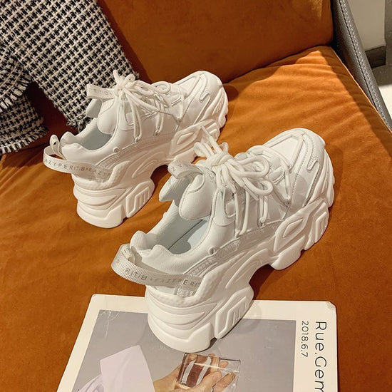 Stylish Height Increasing Trendy Sports Casual Shoes $60.50 Dana Fashion Color: Beige Size: 35 Women's shoes Product information: [Name]: women's fashion shoes [Color]: black/beige/khaki [Eye height]: about 5CM [Business crystal size]: 35-40 [Sole materia