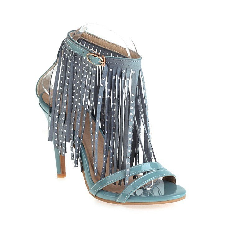 Su High Heels Sandals Women's Shoes $55.97 Dana Fashion Color: Blue Size: 32 Women's shoes Product information: Toe holder shape: round head Color: black, white, blue Shoe Upper material: Matte Size: 45,33,34,35,36,37,38,39,40,41,42,43,44,46,32,47,48,49,5