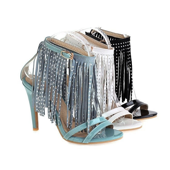 Su High Heels Sandals Women's Shoes $55.97 Dana Fashion Color: Black Size: 32 Women's shoes Product information: Toe holder shape: round head Color: black, white, blue Shoe Upper material: Matte Size: 45,33,34,35,36,37,38,39,40,41,42,43,44,46,32,47,48,49,