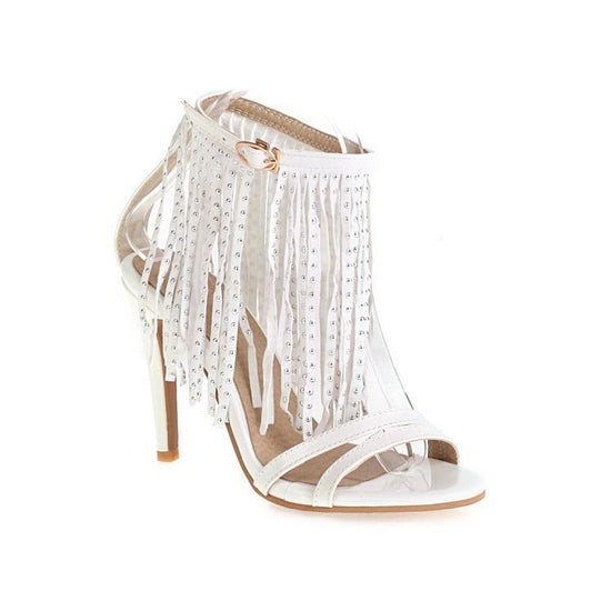 Su High Heels Sandals Women's Shoes $55.97 Dana Fashion Color: White Size: 32 Women's shoes Product information: Toe holder shape: round head Color: black, white, blue Shoe Upper material: Matte Size: 45,33,34,35,36,37,38,39,40,41,42,43,44,46,32,47,48,49,