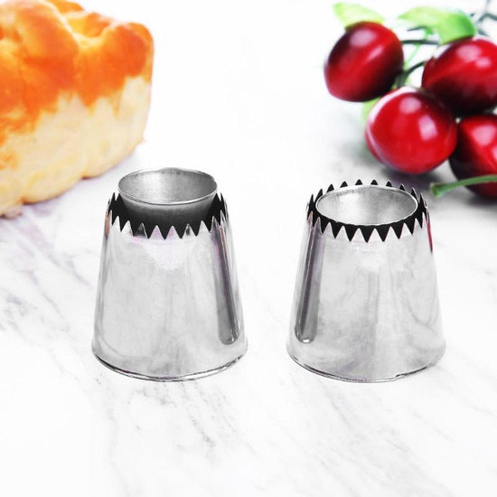 Sulta Ne Ring Cookies Mold Piping Russian Nozzles $14.50 Dana Fashion style: A style Dana's Kitchen type ：Cake Tools Material ：Stainless Steel Cake Tools Type： Dessert Decorators Model Number： Russia Nozzles Feature Eco-Friendly Size : approx 44*40*25mm/1