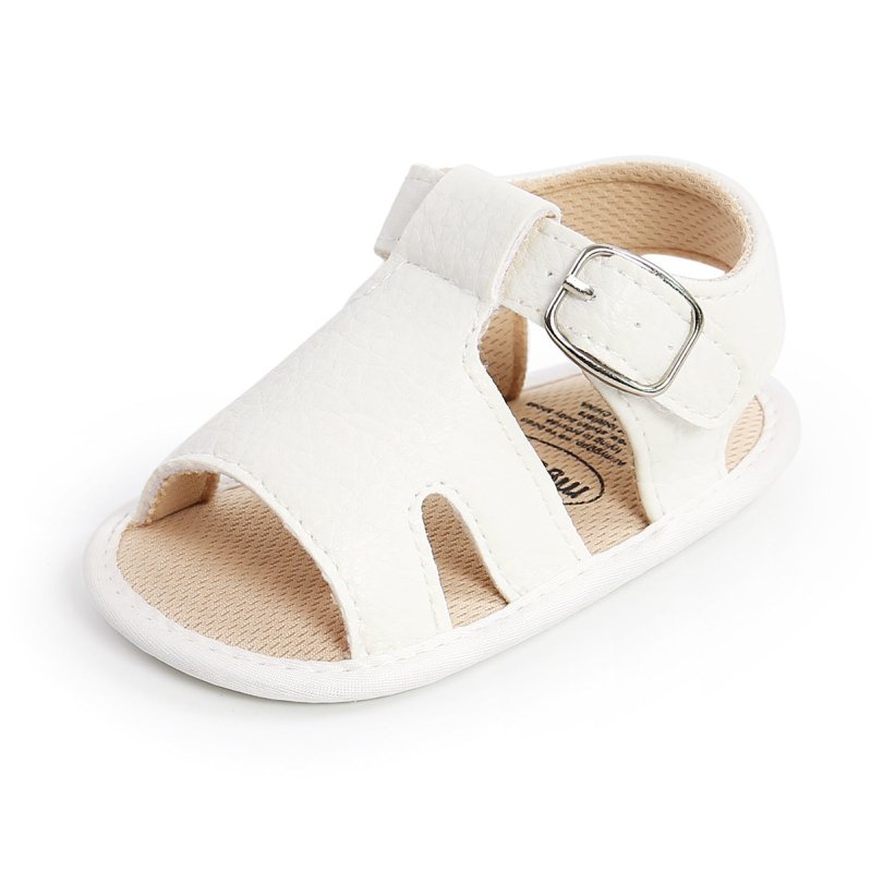 Summer Baby Shoes Baby Sandals Toddler Shoes $17.83 Dana Fashion Color: White Shoe size: 11cm Baby & Mother Product Information: Product Category: Sandals Upper material: synthetic leather Function: breathable, non-slip pattern: plain Thickness: single Pa