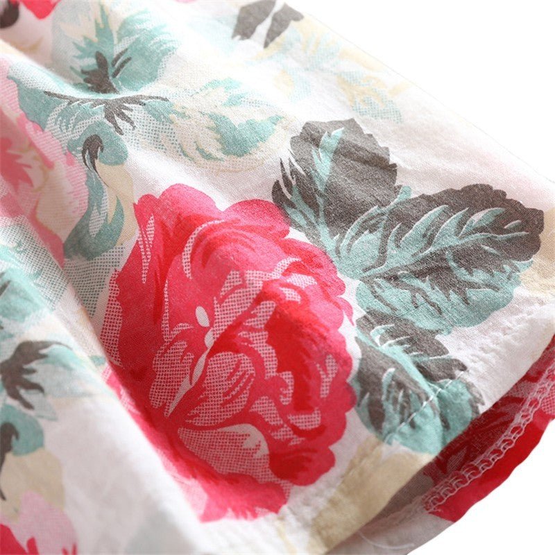 Summer Children Sleeveless Girl Denim Floral Dresses $17.09 Dana Fashion Size: L Color: Rad Baby Clothing Product Name: Summer Children Sleeveless Girl Denim Floral Dresses Fabric name: cotton Main fabric composition: cotton Main fabric composition conten