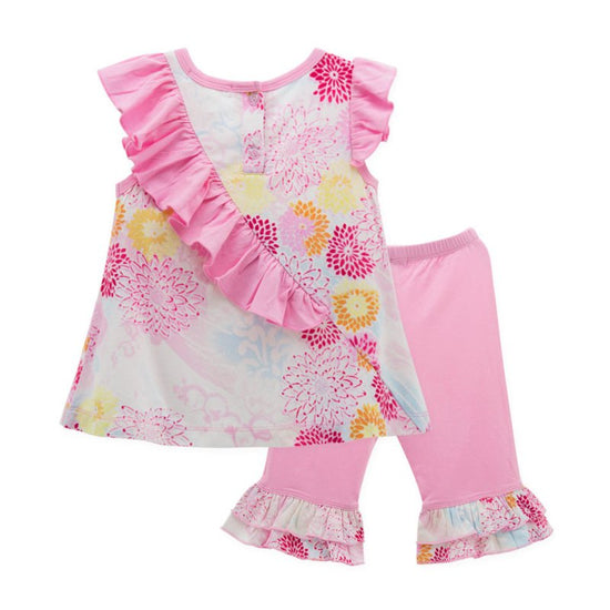 Summer Children's Clothing Bamboo Fiber Baby Clothing $28.50 Dana Fashion Color: Pink Size: 2T Baby Clothing Specification: Applicable gender: female Style: European and American Suit type: pants suit Number of sets: two sets Gift box content: clothing Su
