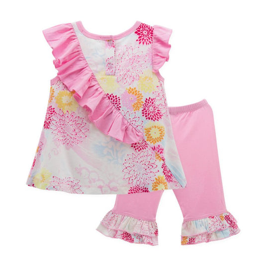 Summer Children's Clothing Bamboo Fiber Baby Clothing $28.50 Dana Fashion Color: Pink Size: 2T Baby Clothing Specification: Applicable gender: female Style: European and American Suit type: pants suit Number of sets: two sets Gift box content: clothing Su