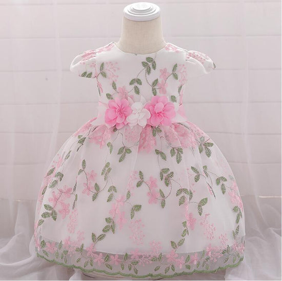 summer children's clothing new baby birthday party wedding dress skirt girls fluffy dress $28.63 Dana Fashion Color: Bean Sand Powder Height: 60cm Baby Clothing Product Category: Children's dress Suitable for ages: infants and young children (1~3 years ol