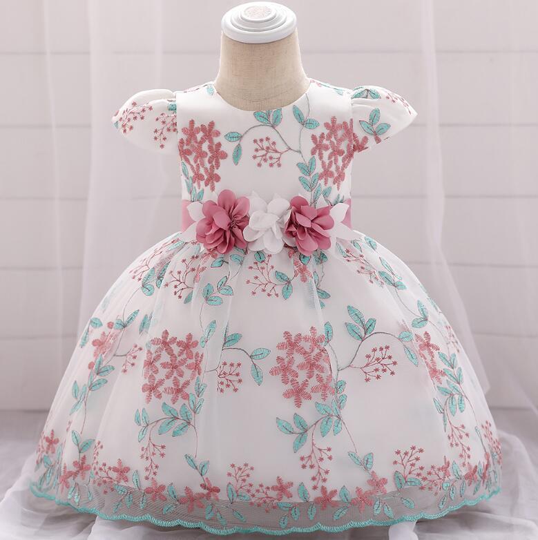 summer children's clothing new baby birthday party wedding dress skirt girls fluffy dress $28.63 Dana Fashion Color: Bean Sand Powder Height: 60cm Baby Clothing Product Category: Children's dress Suitable for ages: infants and young children (1~3 years ol