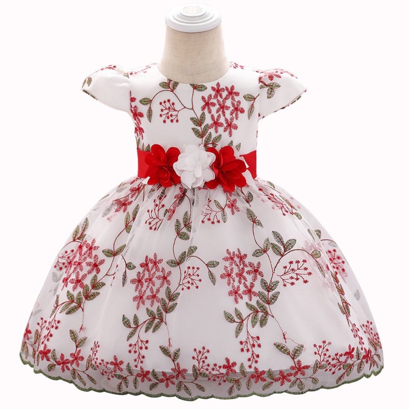 summer children's clothing new baby birthday party wedding dress skirt girls fluffy dress $28.63 Dana Fashion Color: Bean Sand Powder Height: 60cm Baby Clothing Product Category: Children's dress Suitable for ages: infants and young children (1~3 years ol