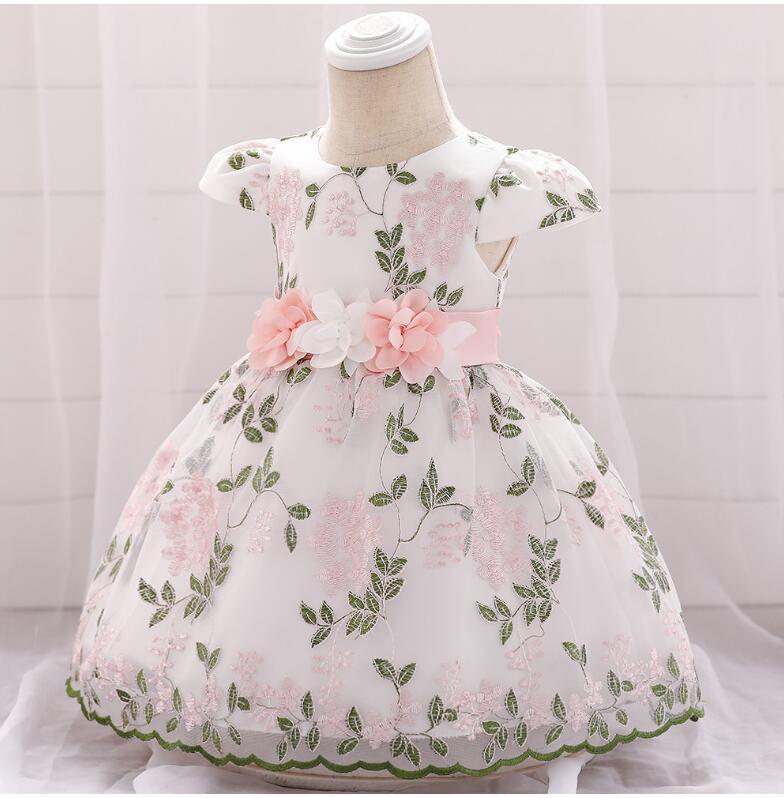 summer children's clothing new baby birthday party wedding dress skirt girls fluffy dress $28.63 Dana Fashion Color: Bean Sand Powder Height: 60cm Baby Clothing Product Category: Children's dress Suitable for ages: infants and young children (1~3 years ol