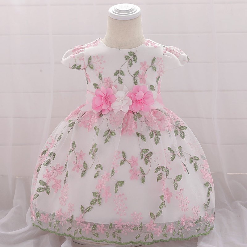 summer children's clothing new baby birthday party wedding dress skirt girls fluffy dress $28.63 Dana Fashion Color: Pink Height: 60cm Baby Clothing Product Category: Children's dress Suitable for ages: infants and young children (1~3 years old, 80~100cm)