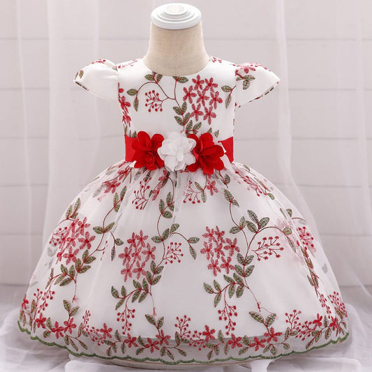 summer children's clothing new baby birthday party wedding dress skirt girls fluffy dress $28.63 Dana Fashion Color: Bean Sand Powder Height: 60cm Baby Clothing Product Category: Children's dress Suitable for ages: infants and young children (1~3 years ol