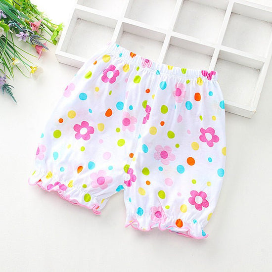 Summer Children's Cotton Thin Lace Bloomers $10.84 Dana Fashion Color: Flower Size: L Baby Clothing Product information: Fabric name: Knitted Safety level: Class A Main fabric composition: cotton Suitable age group: infants (1~3 years old, 80~100cm) Wheth