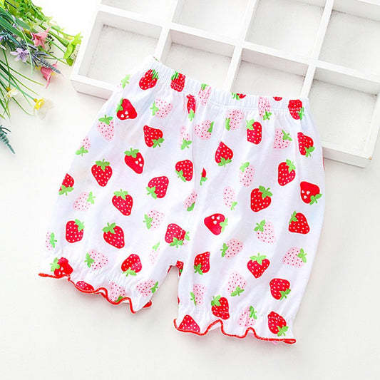 Summer Children's Cotton Thin Lace Bloomers $10.84 Dana Fashion Color: Apple Size: L Baby Clothing Product information: Fabric name: Knitted Safety level: Class A Main fabric composition: cotton Suitable age group: infants (1~3 years old, 80~100cm) Whethe