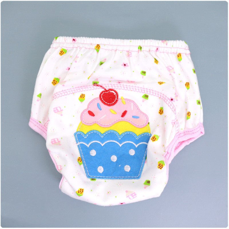 Summer Embroidered Baby Cotton Learning Pants Diaper Pocket Waterproof Training Pants Leak-Proof Breathable Bread Pants $9.59 Dana Fashion Color: Ice cream style: 100 yards Baby & Mother Product information: Product specifications: 80,90,100 yards. Produc