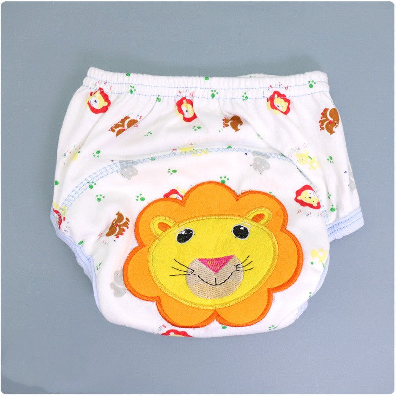 Summer Embroidered Baby Cotton Learning Pants Diaper Pocket Waterproof Training Pants Leak-Proof Breathable Bread Pants $21.01 Dana Fashion Color: 3pcs Caterpillar style: 100 yards Baby & Mother Product information: Product specifications: 80,90,100 yards