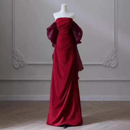 Summer Engagement Party Tube Top Simple $109.00 Dana Fashion Color: Wine Red Zipper Size: L Women's clothing Product information: Color: white (zipper), wine red (zipper) Sleeve type: sleeveless Waist type: high waist Size: XS,S,M,L,XL,XXL,XXXL Skirt leng