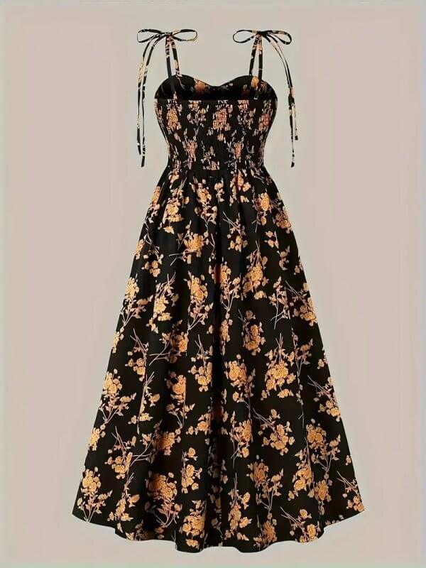 Summer Floral Off-the-shoulder Women's Dress $34.90 Dana Fashion Color: Black Size: 2XL Women's clothing Product information: Material: Polyester Color： Black， Dark Red， Vibrant Blue Details: Strapless Suitable for: Adults Season: Summer Style: Elegant Pa