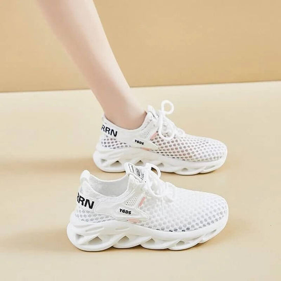 Summer Fly-knit Sneakers Versatile Mesh Breathable $22.90 Dana Fashion Color: Beige Size: 36 Women's shoes Product information: Suitable site: plastic, floor, wild, hard ground, soil field, natural lawn, artificial grass Pattern: solid color Lining materi