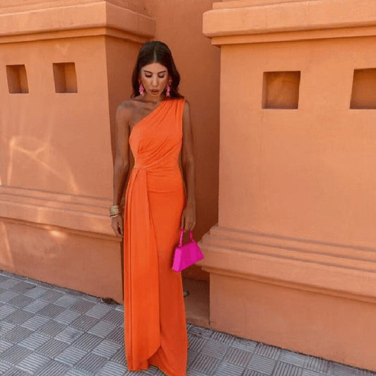 Summer New One - shoulder Knitted DressDana FashionDana Fashion{{ product_title Women's clothing }} - Dana Fashion
