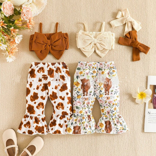 Summer New Sisters Outfit Bow Suspenders Short Top And Trousers Suit $19.65 Dana Fashion Color: Beige Suit Height: 100cm Baby Clothing Product information: Pattern: animal, solid color, flower Color: beige, light brown Suitable height: 80cm, 90cm, 100cm,