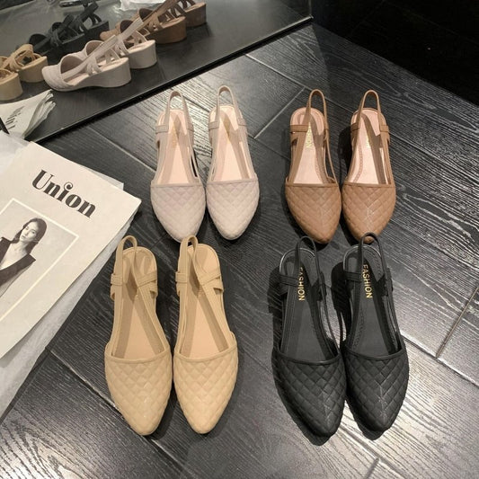 Summer Outdoor Sandals Fashion Casual Solid Color $32.45 Dana Fashion Color: Black Size: 36 Women's shoes Product information: Pattern: solid color Color: 204-Brown, 204-khaki, 204-lavender, 204-Black Upper height: low top Heel height: flat heel Size: 36,