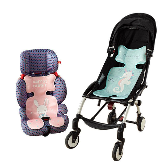 Summer Stroller Cooling Pad 3D Air Mesh Breathable Stroller Mat Mattress Latex Baby Car Seat Cover Cushion $98.73 Dana Fashion Color: Blue unicorn Size: 33x72cm Baby & Mother Overview: It has the advantages of ventilation, water absorption, and moisture r