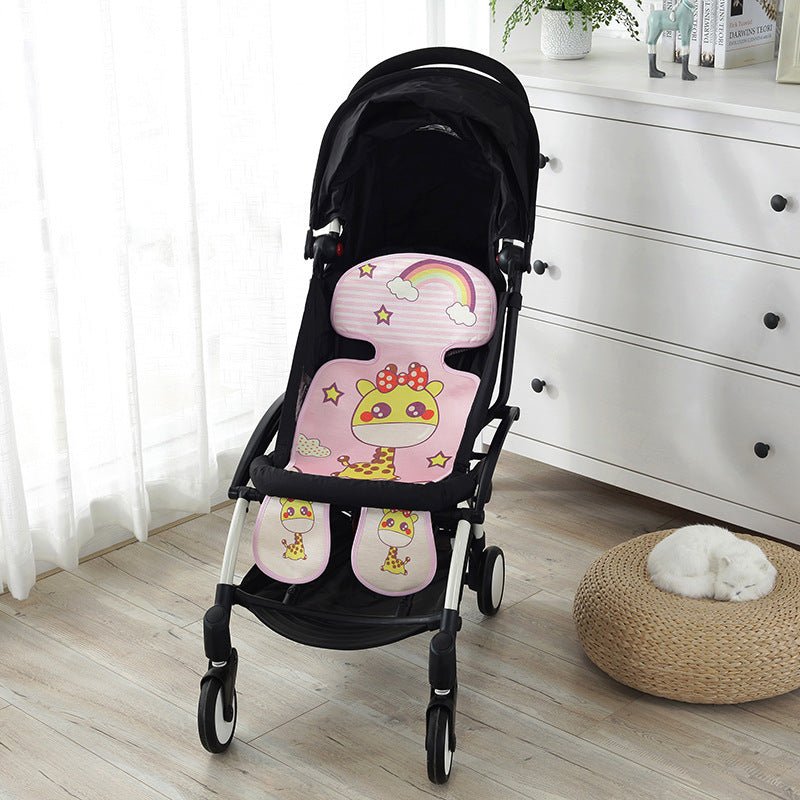 Summer Stroller Cooling Pad 3D Air Mesh Breathable Stroller Mat Mattress Latex Baby Car Seat Cover Cushion $98.73 Dana Fashion Color: Pink fawn Size: 33x72cm Baby & Mother Overview: It has the advantages of ventilation, water absorption, and moisture remo