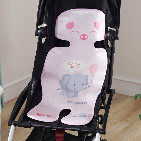 Summer Stroller Cooling Pad 3D Air Mesh Breathable Stroller Mat Mattress Latex Baby Car Seat Cover Cushion $98.73 Dana Fashion Color: Pink balloon baby elephant Size: 33x72cm Baby & Mother Overview: It has the advantages of ventilation, water absorption,