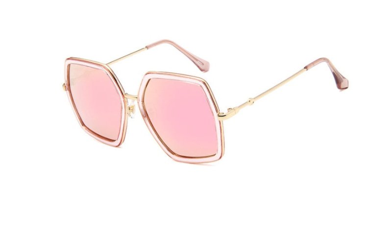 Sun Glasses $17.24 Dana Fashion Color: Pink Women's Accessories Glasses structure; frame Whether polarized; no Lens material; AC Style: Vintage Frame material; metal UV resistance; UV400 Style; new style Visible light transmittance; 99.9 (%)
