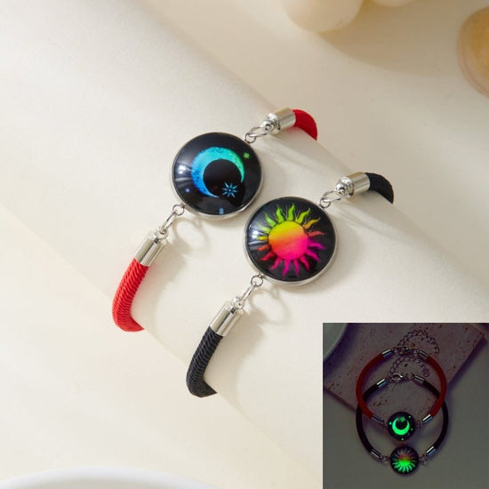 Sun Moon Stainless Steel Valentine's Day Couple Round Luminous Bracelet $15.00 Dana Fashion Style: 1 Style Women's Accessories Product information: Processing Technology: manual Color: BR24Y0873-1,BR24Y0873-2,BR24Y0873-3 Applicable people: Unisex Applicab