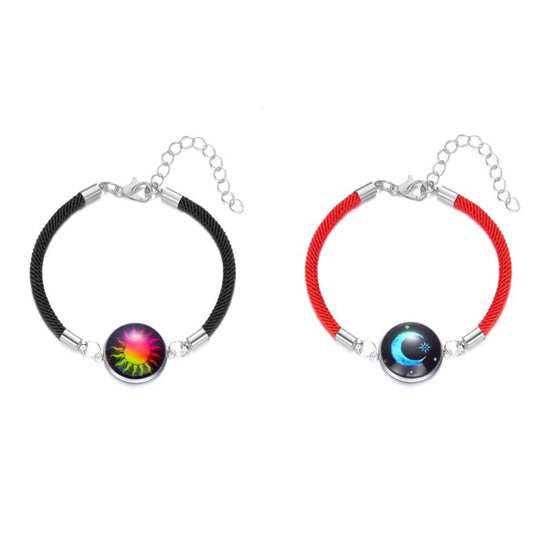 Sun Moon Stainless Steel Valentine's Day Couple Round Luminous Bracelet $15.00 Dana Fashion Style: 1 Style Women's Accessories Product information: Processing Technology: manual Color: BR24Y0873-1,BR24Y0873-2,BR24Y0873-3 Applicable people: Unisex Applicab
