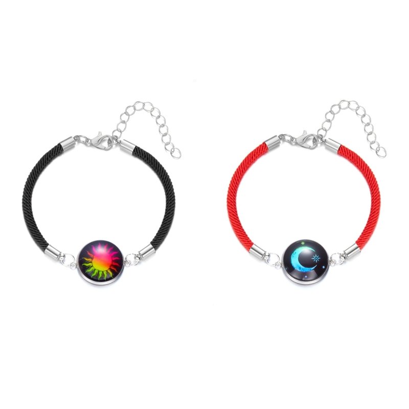 Sun Moon Stainless Steel Valentine's Day Couple Round Luminous Bracelet $15.00 Dana Fashion Style: 1 Style Women's Accessories Product information: Processing Technology: manual Color: BR24Y0873-1,BR24Y0873-2,BR24Y0873-3 Applicable people: Unisex Applicab
