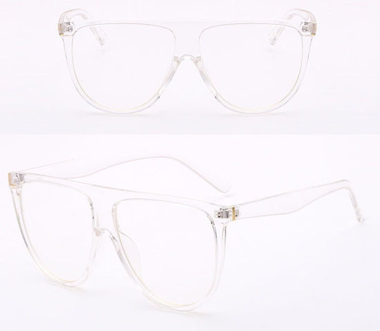 Sunglasses Women Gradient Lens Sun Glasses Women Full Frame Shades Glasses Ladies Unisex $16.89 Dana Fashion Color: Transparent flat Women's Accessories Glasses material: PC Lens function: UV protection Occasion: Shopping and driving parties
