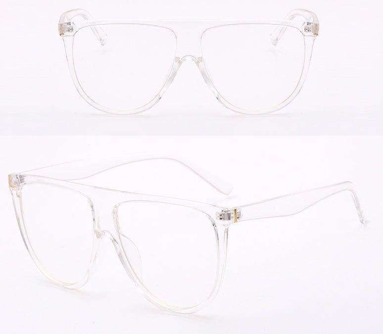 Sunglasses Women Gradient Lens Sun Glasses Women Full Frame Shades Glasses Ladies Unisex $16.89 Dana Fashion Color: Transparent flat Women's Accessories Glasses material: PC Lens function: UV protection Occasion: Shopping and driving parties