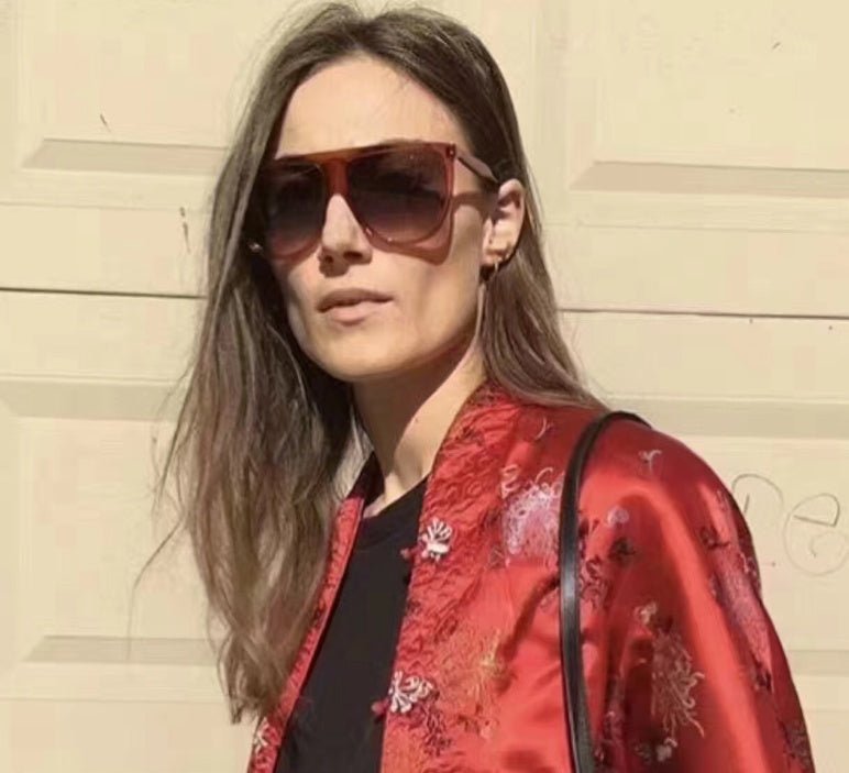Sunglasses Women Gradient Lens Sun Glasses Women Full Frame Shades Glasses Ladies Unisex $16.89 Dana Fashion Color: Black Women's Accessories Glasses material: PC Lens function: UV protection Occasion: Shopping and driving parties
