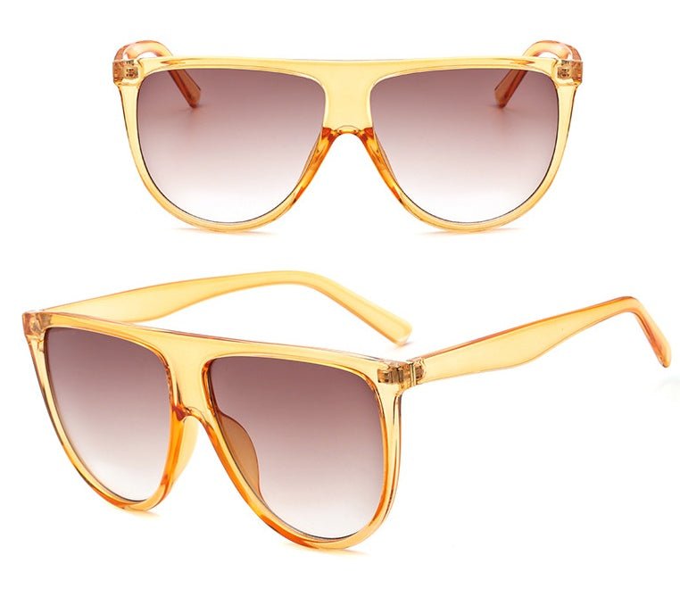 Sunglasses Women Gradient Lens Sun Glasses Women Full Frame Shades Glasses Ladies Unisex $16.89 Dana Fashion Color: Champagne Women's Accessories Glasses material: PC Lens function: UV protection Occasion: Shopping and driving parties
