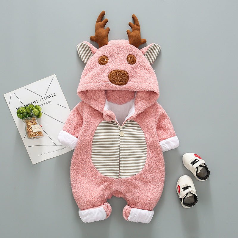 Super cute baby outing in trendy romper $29.77 Dana Fashion Color: Pink Size: 66cm Baby Clothing Sleeve length: long sleeve Thickness: General Main fabric composition: cotton Main fabric ingredient content: 55 (%) Closed style: Lace-up strap 1. Asian size