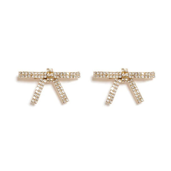 Super Fairy Bow Women's Rhinestone Barrettes $13.13 Dana Fashion Color: Gold Women's Accessories Product information: Treatment Process: Electroplating Color: gold, silver Applicable population: Female Material: Rhinestone Popular elements: Bow Packing li