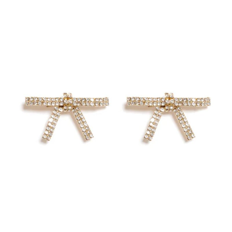 Super Fairy Bow Women's Rhinestone Barrettes $13.13 Dana Fashion Color: Gold Women's Accessories Product information: Treatment Process: Electroplating Color: gold, silver Applicable population: Female Material: Rhinestone Popular elements: Bow Packing li