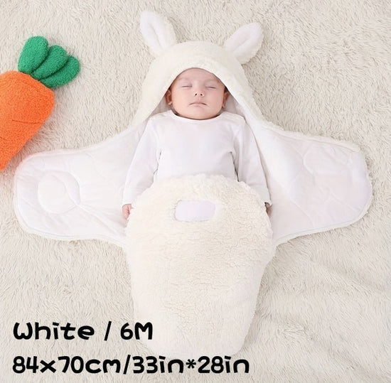 Super Soft Baby Sleeping Bag Fluffy Fleece Newborn Blanket Swaddle Blankets, Unisex Baby Wrap For Newborn Baby Boys Girls With Head-Protecting & Head-Supporting Function, Wearable Swaddle Sleep Sack $65.16 Dana Fashion Color: White Size: 6M Baby Clothing